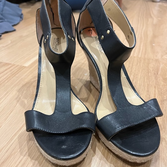Michael Kors Black Wedge Heels - Picture 3 of 5